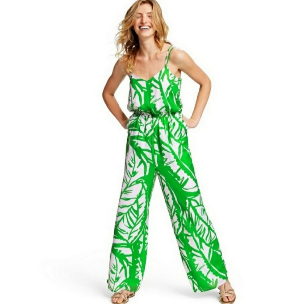 Lilly Pulitzer for Target Leaf Print Jumpsuit Size Small